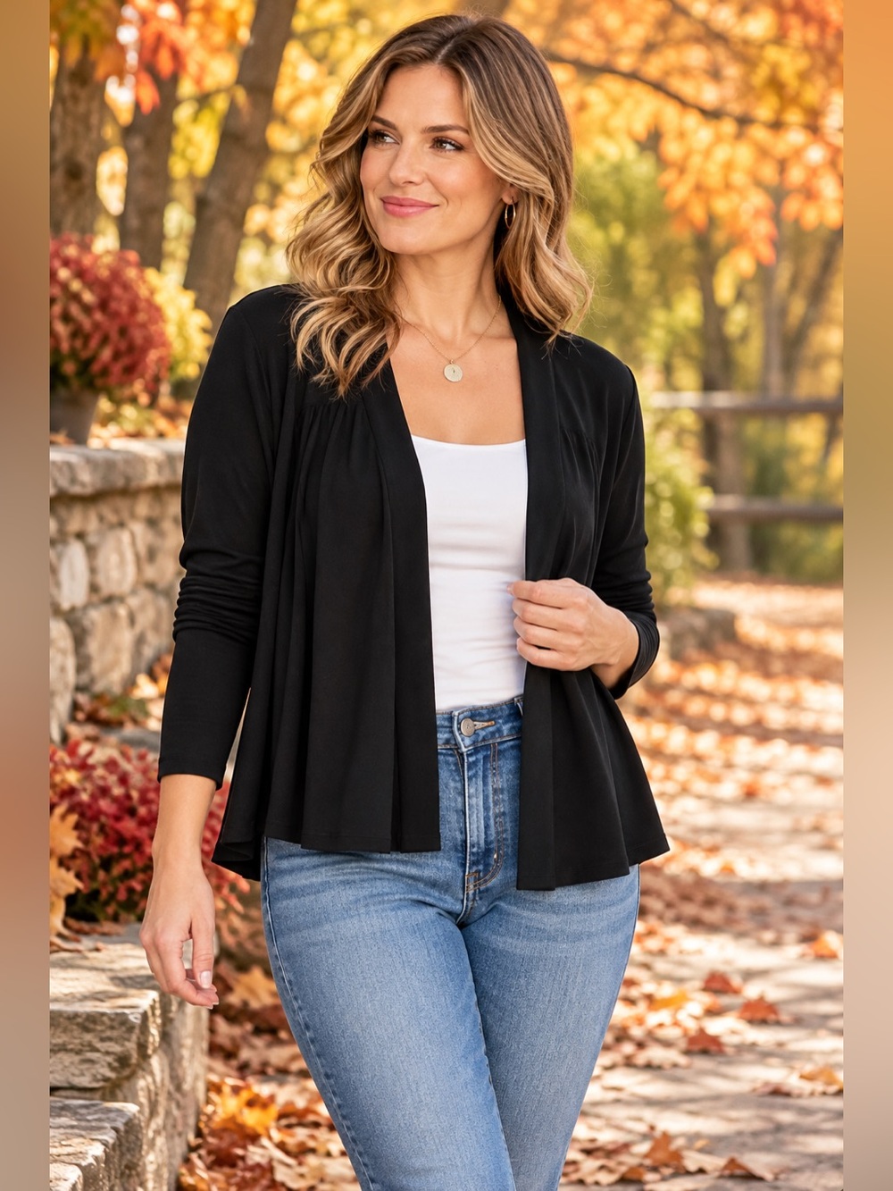 Cato black cardigan
